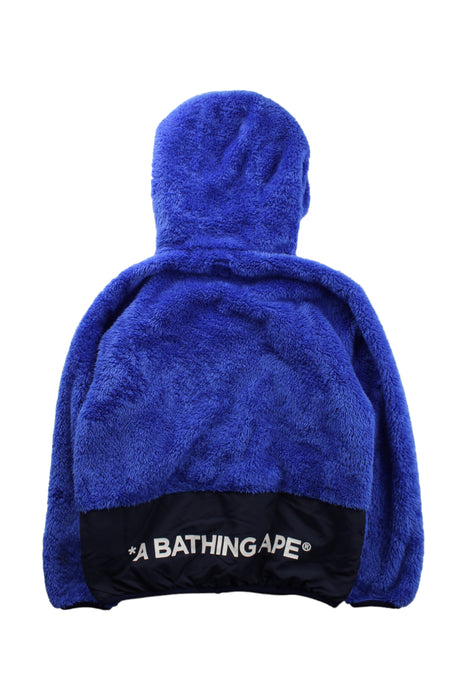 A Blue Lightweight Jackets from Bape by A Bathing Ape in size 10Y for boy. (Back View)