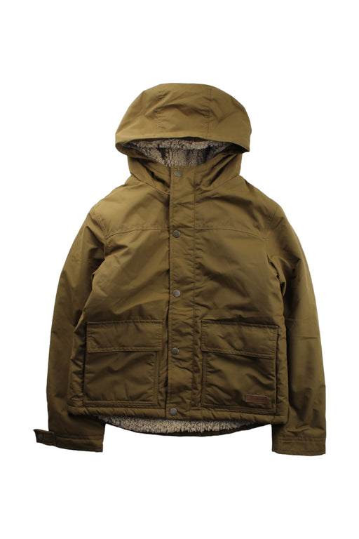 A Brown Lightweight Jackets from Bonpoint in size 12Y for boy. (Front View)