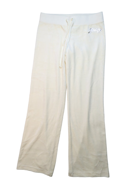 A Ivory Sweatpants from Juicy Couture in size 14Y for girl. (Front View)