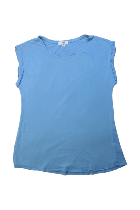 A Blue Short Sleeve T Shirts from Seed in size 14Y for girl. (Front View)