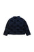 A Navy Puffer/Quilted Jackets from Jacadi in size 4T for girl. (Back View)