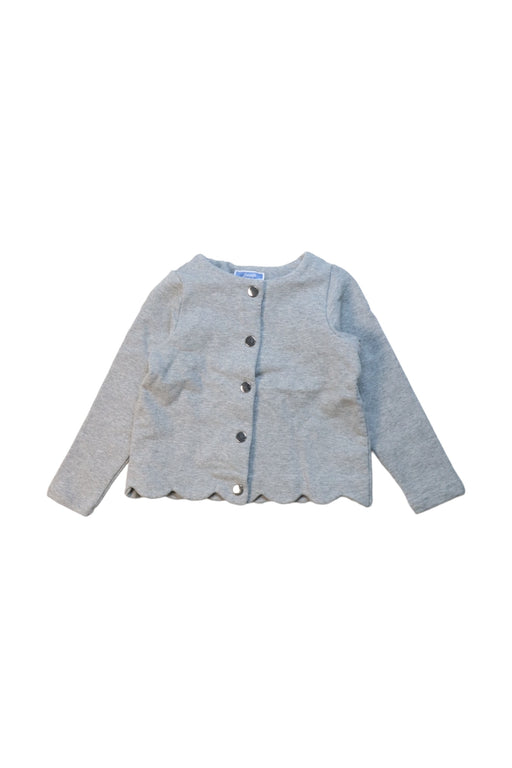 A Grey Cardigans from Jacadi in size 4T for girl. (Front View)