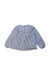 A Blue Long Sleeve Tops from Jacadi in size 4T for girl. (Back View)