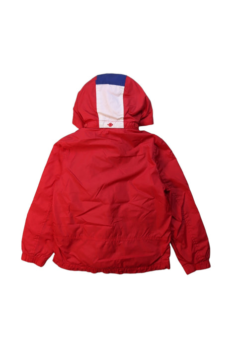 A Red Lightweight Jackets from Tommy Hilfiger in size 5T for boy. (Back View)