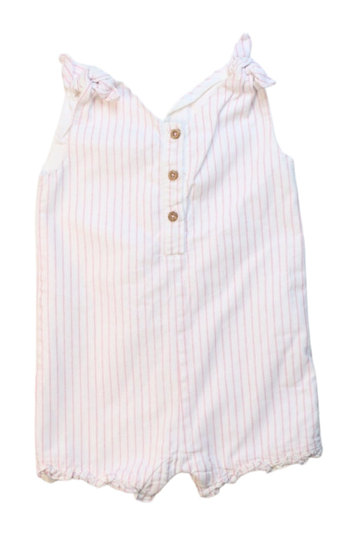 A Pink Sleeveless Rompers from The Little White Company in size 12-18M for girl. (Front View)