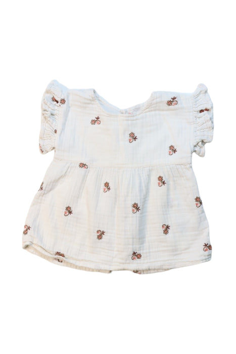 A White Shorts Sets from Bonheur du Jour in size 6-12M for girl. (Front View)