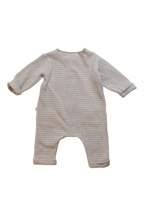 A Beige Long Sleeve Jumpsuits from 1 + in the family in size 0-3M for neutral. (Back View)