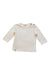 A White Long Sleeve T Shirts from 1 + in the family in size 0-3M for neutral. (Front View)