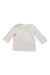 A White Long Sleeve T Shirts from 1 + in the family in size 0-3M for neutral. (Back View)