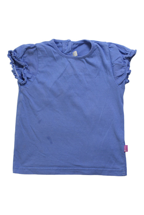 A Blue Short Sleeve Tops from Jojo Maman Bébé in size 2T for girl. (Front View)