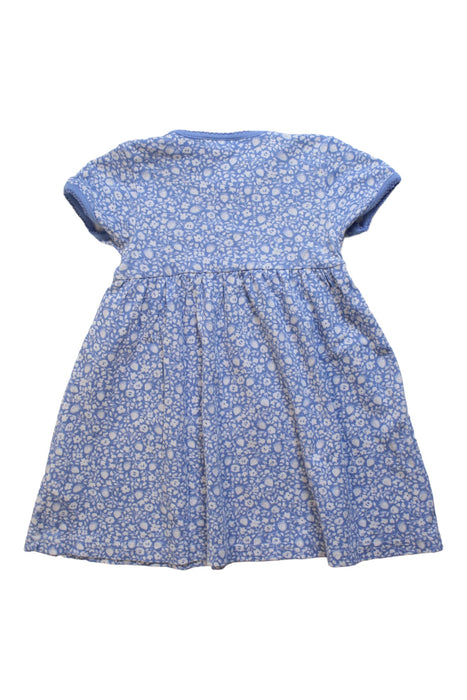 A Blue Short Sleeve Dresses from Jojo Maman Bébé in size 2T for girl. (Back View)