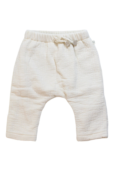 A White Sweatpants from 1 + in the family in size 0-3M for neutral. (Front View)