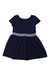 A Navy Short Sleeve Dresses from Polo Ralph Lauren in size 3T for girl. (Front View)