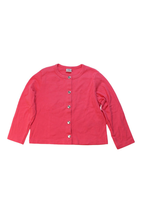 A Pink Cardigans from Petit Bateau in size 4T for girl. (Front View)