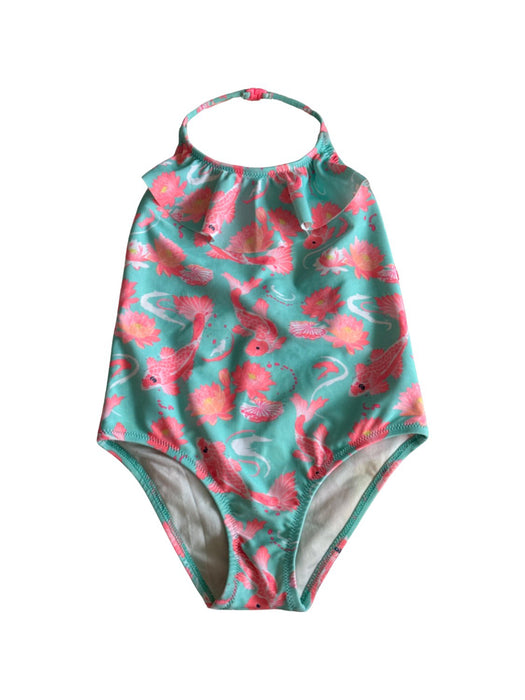 A Pink Swimsuits from Sunuva in size 3T for girl. (Front View)