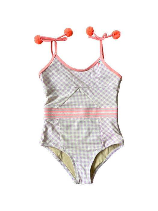 A Pink Swimsuits from Shade Critters in size 4T for girl. (Front View)