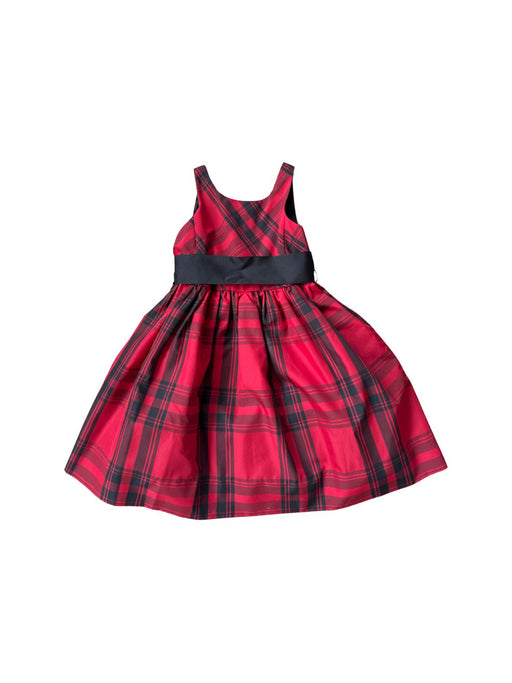 A Red Sleeveless Dresses from Polo Ralph Lauren in size 4T for girl. (Front View)