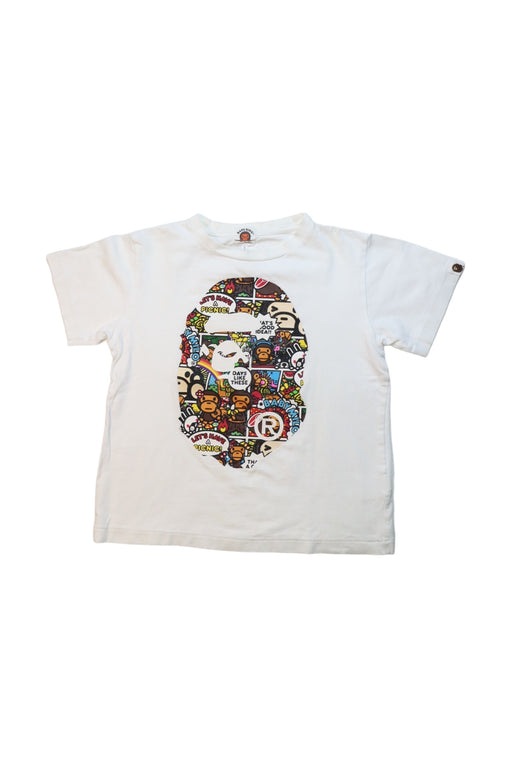 A Multicolour Short Sleeve T Shirts from BAPE KIDS in size 7Y for boy. (Front View)