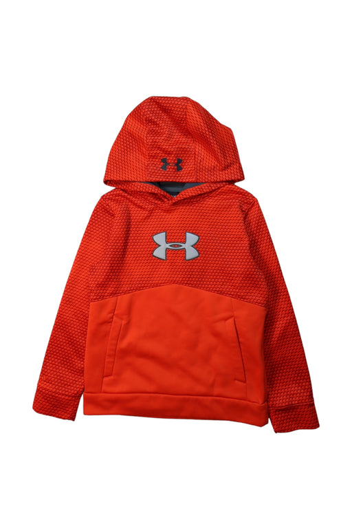 A Orange Hooded Sweatshirts from Under Armour in size 8Y for neutral. (Front View)