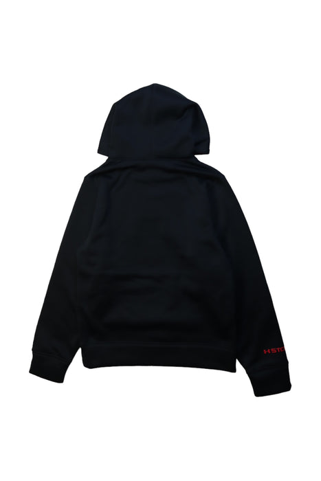 A Black Hooded Sweatshirts from Under Armour in size 8Y for boy. (Back View)