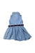 A Blue Sleeveless Dresses from Ralph Lauren in size 6-12M for girl. (Back View)