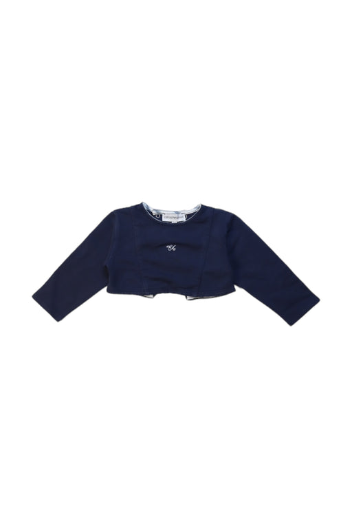 A Navy Cardigans from Emporio Armani in size 6-12M for girl. (Front View)