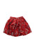 A Red Short Skirts from Petit Bateau in size 8Y for girl. (Back View)