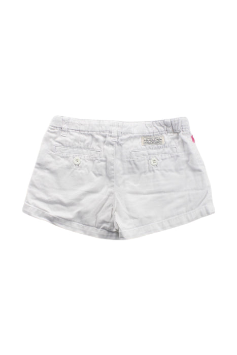 A White Shorts from Polo Ralph Lauren in size 6T for girl. (Back View)