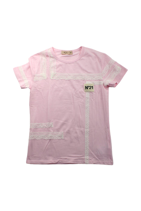 A Pink Short Sleeve T Shirts from Nº21 in size 9Y for girl. (Front View)