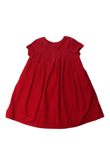 A Red Short Sleeve Dresses from Polo Ralph Lauren in size 4T for girl. (Back View)