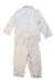 A White Pyjama Sets from Petite Plume in size 4T for girl. (Back View)