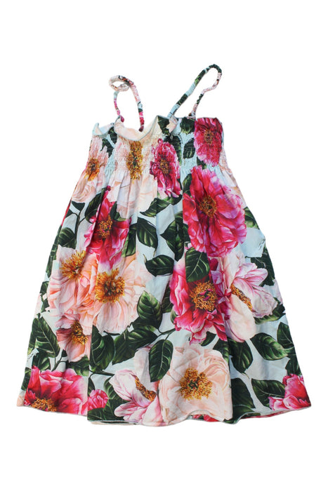 A Multicolour Sleeveless Dresses from Dolce & Gabbana in size 5T for girl. (Front View)