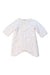 A White Bodysuits from Bonpoint in size 3-6M for girl. (Front View)