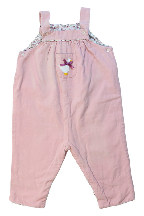 A Pink Long Overalls from Confiture in size 12-18M for girl. (Front View)