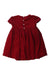 A Burgundy Short Sleeve Dresses from Ralph Lauren in size 6-12M for girl. (Back View)