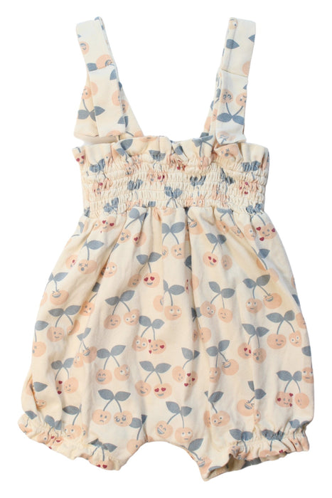 A Multicolour Sleeveless Rompers from Hux in size 6-12M for girl. (Back View)