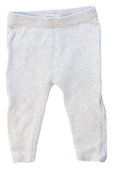 A Grey Sweatpants from Purebaby in size 6-12M for girl. (Front View)