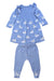 A Blue Dress Sets from Purebaby in size 6-12M for girl. (Back View)