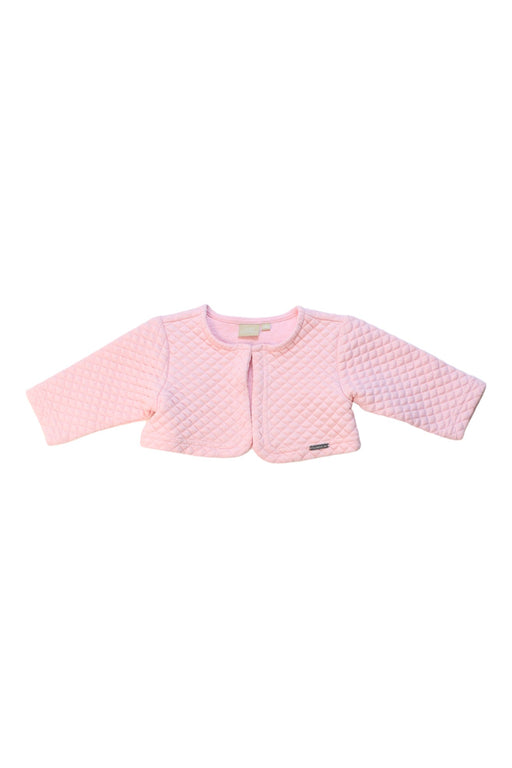 A Pink Cardigans from Chickeeduck in size 0-3M for girl. (Front View)