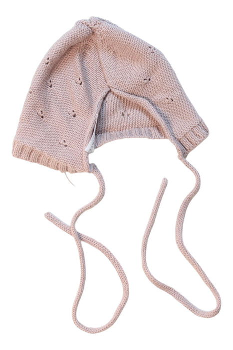 A Pink Beanies from Jamie Kay in size 3-6M for girl. (Back View)