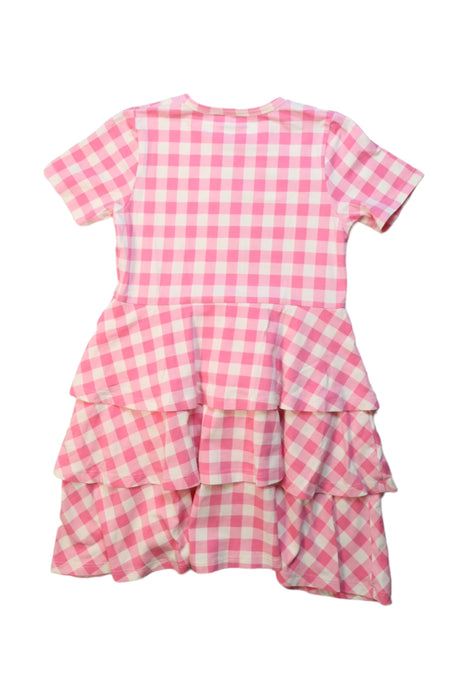 A Pink Short Sleeve Dresses from Mini Rodini in size 5T for girl. (Back View)