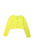 A Yellow Cardigans from Jacadi in size 6T for girl. (Front View)