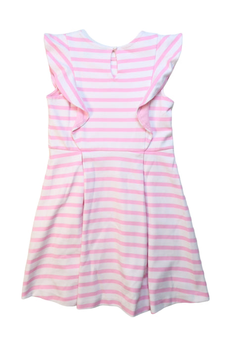 A Pink Sleeveless Dresses from Polo Ralph Lauren in size 6T for girl. (Back View)