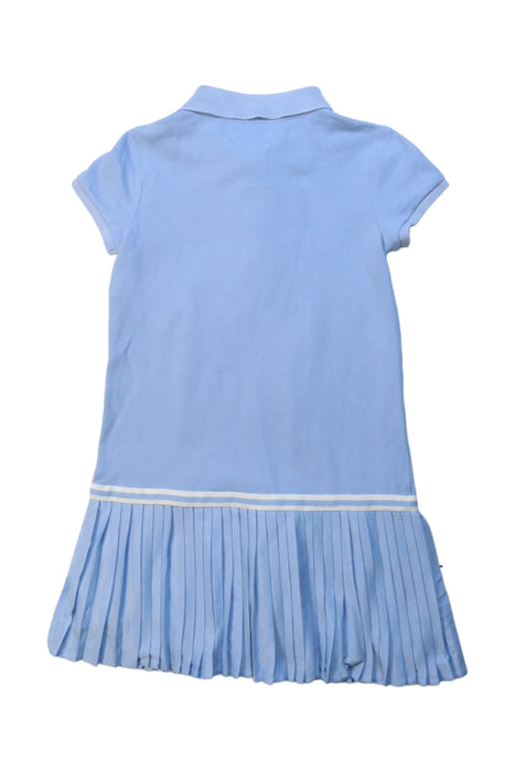 A Blue Short Sleeve Dresses from Polo Ralph Lauren in size 5T for girl. (Back View)