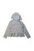 A Grey Zippered Sweatshirts from Armani in size 6T for girl. (Back View)