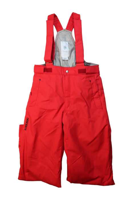 A Red Ski Pants & Salopettes from Descente in size 12Y for girl. (Front View)