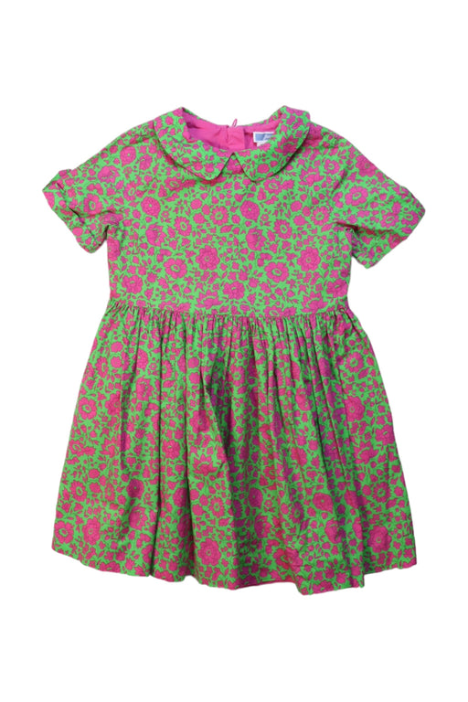 A Multicolour Short Sleeve Dresses from Jacadi in size 4T for girl. (Front View)