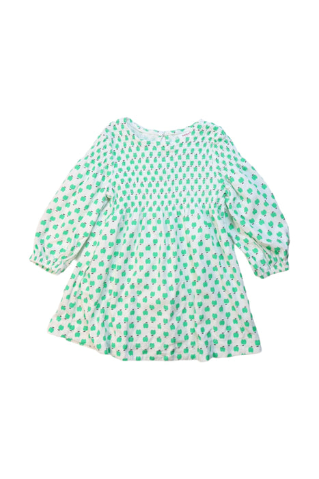 A White Long Sleeve Dresses from Seed in size 3T for girl. (Front View)