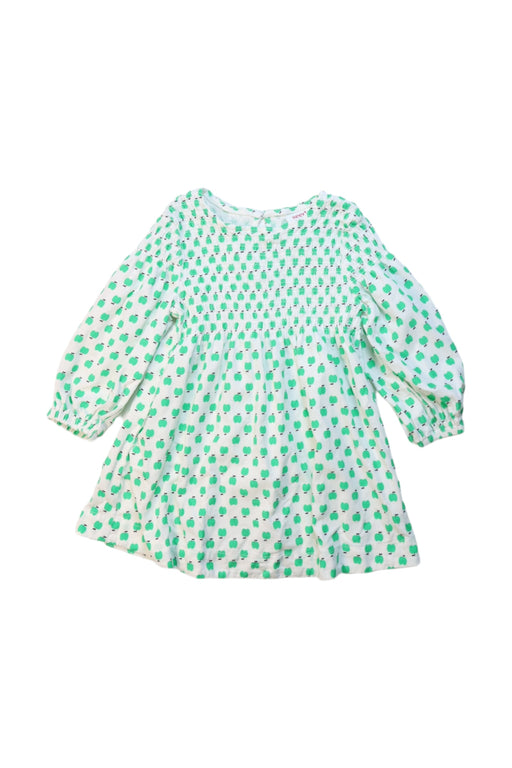 A White Long Sleeve Dresses from Seed in size 3T for girl. (Front View)