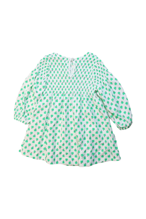 A White Long Sleeve Dresses from Seed in size 3T for girl. (Back View)